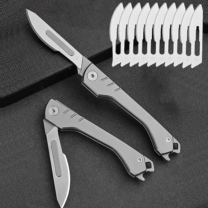 BladeSwift - Coltello pieghevole con 10 lame intercambiabili