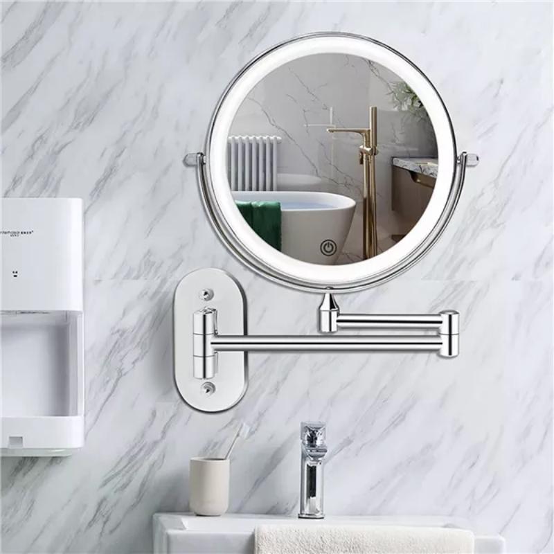 Specchio da Trucco Vanity Ricaricabile a LED Luminex con Ingrandimento