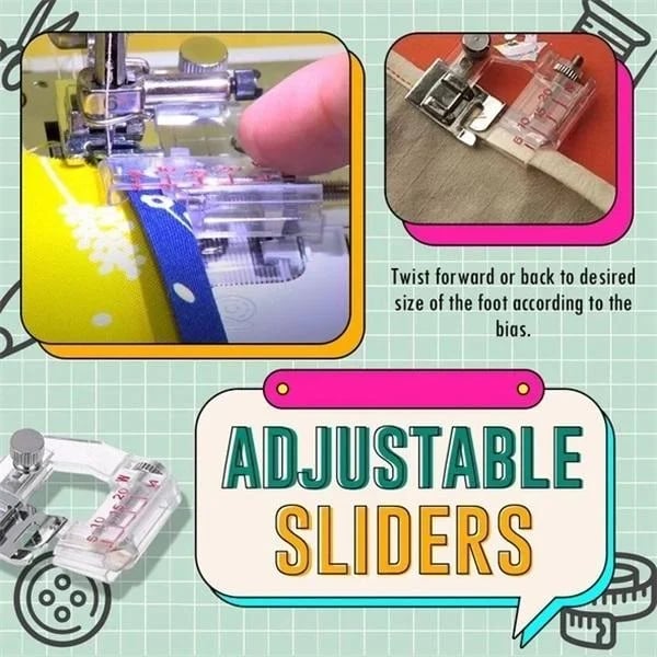 1+1 GRATIS | AdjustoBind - Piedino per Cucire a Biaxiale Regolabile [Ultimo Giorno di Sconto]
