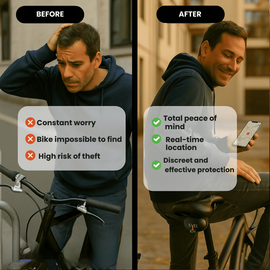 VeloGuard Tracker GPS per Biciclette per Android e iOS Senza Abbonamento