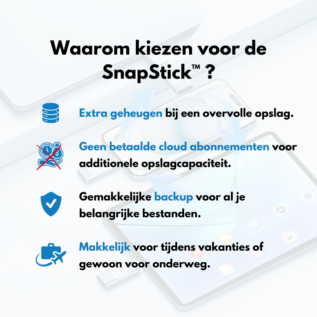 SnapVault 4-in-1 backupstick | Dal telefono direttamente al tuo USB