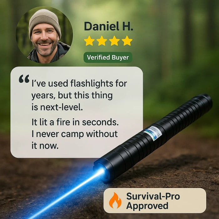 AeroForge Pro Torcia Laser Fornisce Luce Waterproof Bright Per Sopravvivenza all'Aperto