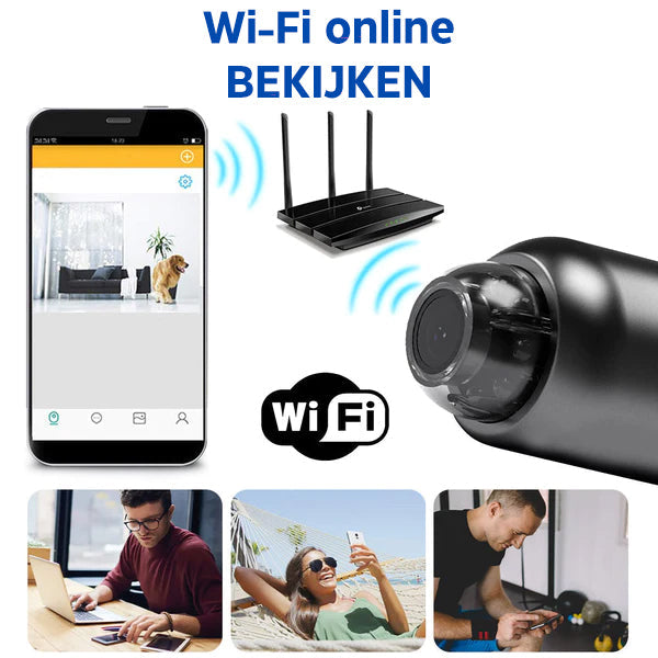MiniEye Full HD Telecamera di Sicurezza | Mini Telecamera Compatta con Visione Notturna e Rilevamento di Movimento