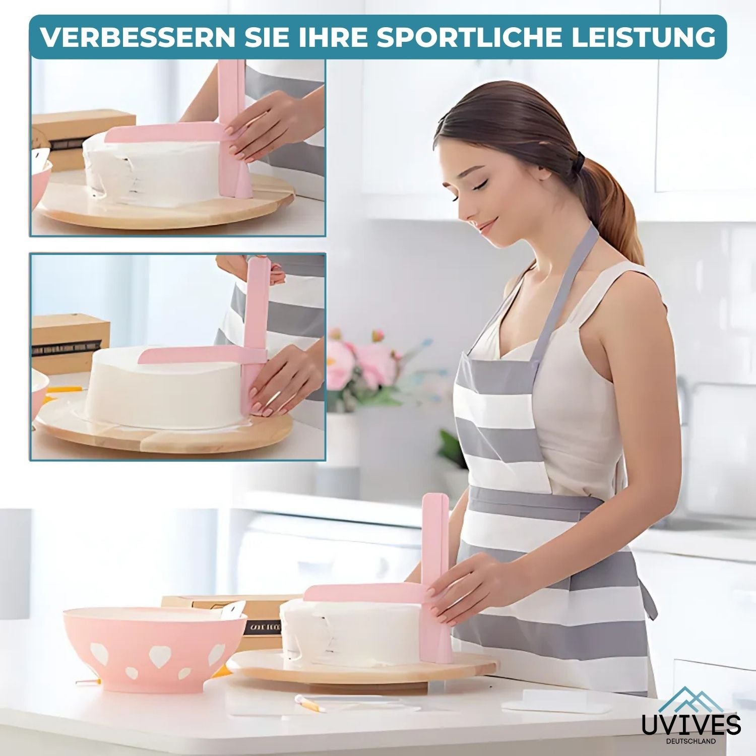 CakeCrafter - Spatola e Lisciatore per Torte Regolabile