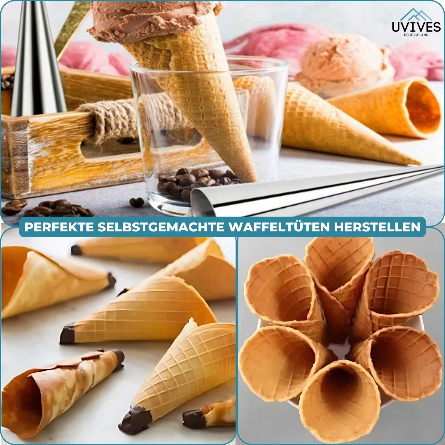 5+5 GRATIS | BakeRolls - Set di Forme per Cannoli Maestro per Casa!