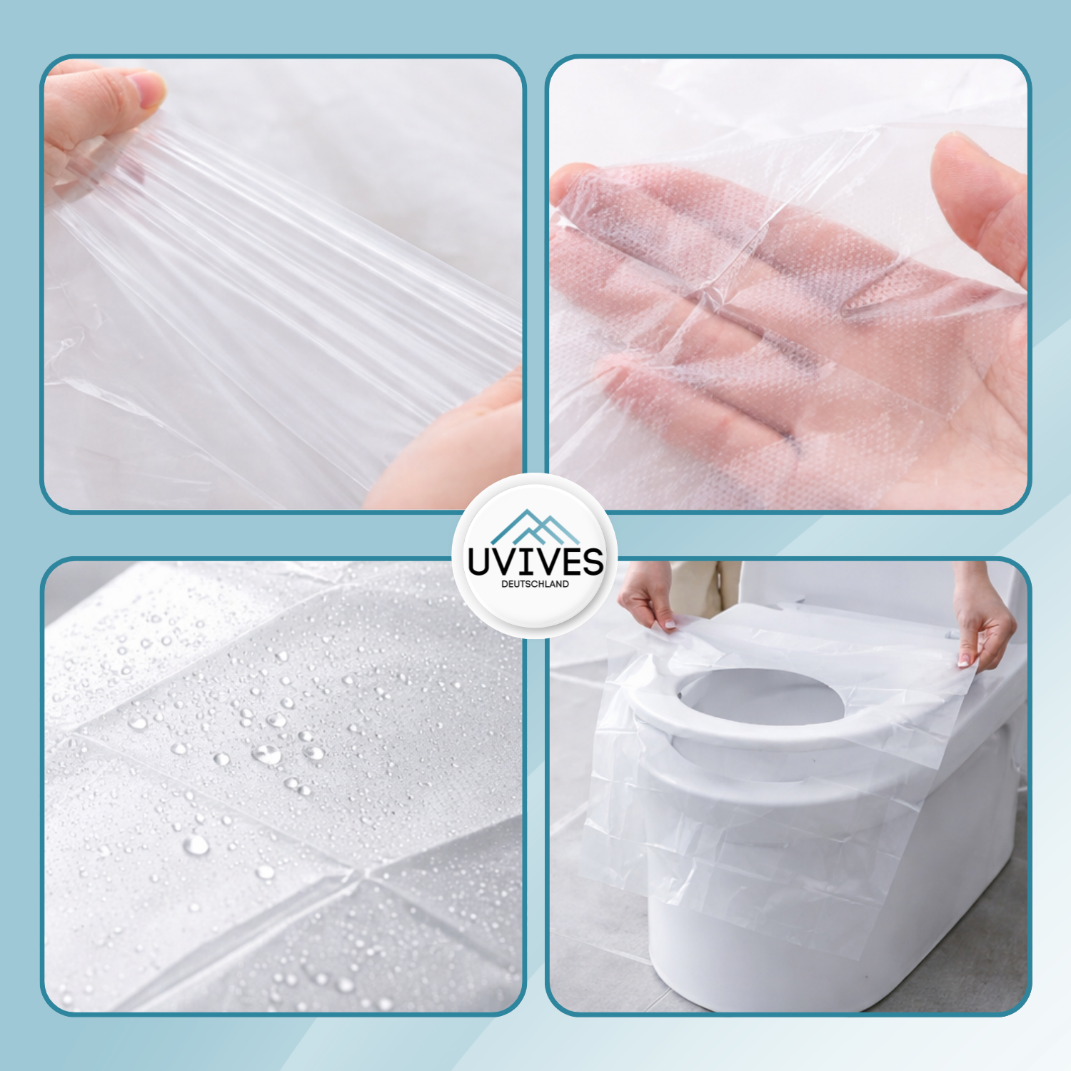 50 pezzi | HygieneCover – Strato protettivo privo di germi per ogni visita al bagno in strutture pubbliche