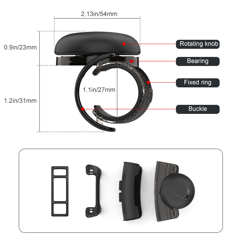 Pulsante Universale per Aiuto al Volante a 360°