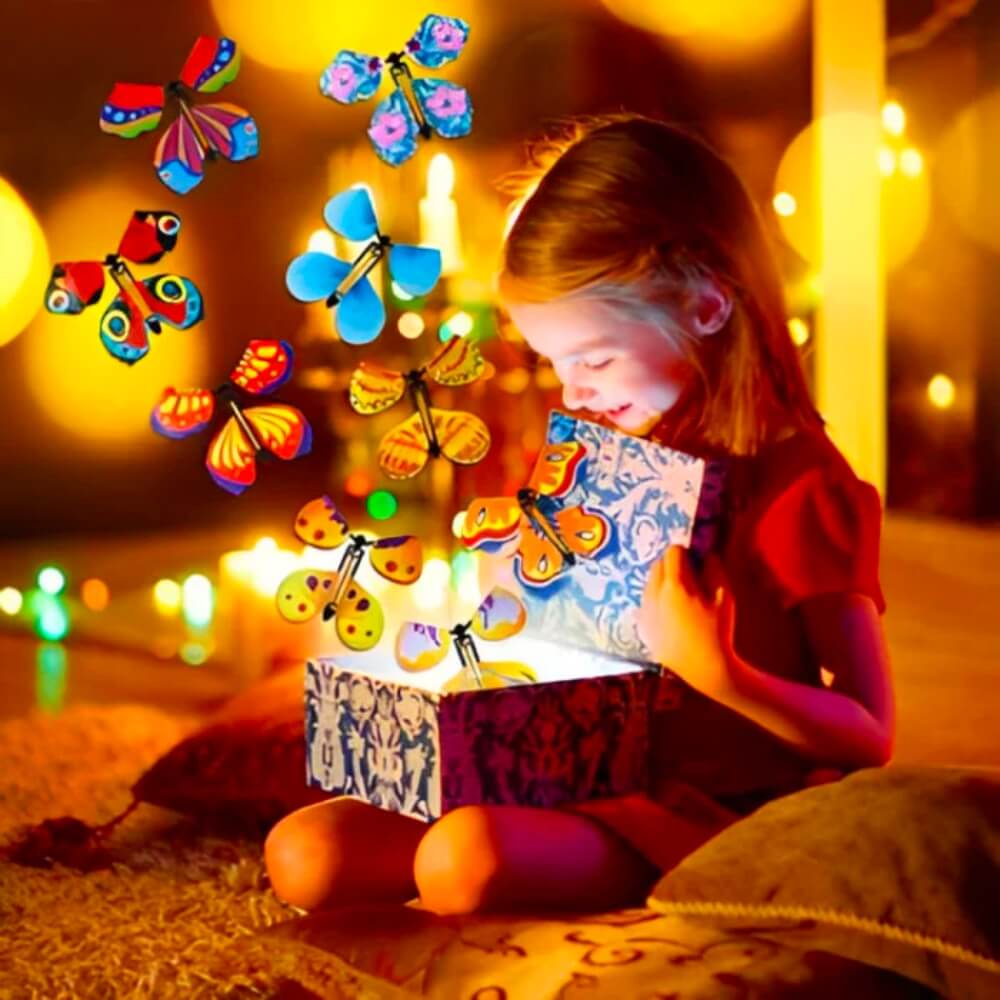 FlyingButterfly – Farfalle Volanti | Magica sorpresa per biglietti e scatole regalo | Punto culminante riutilizzabile per feste di compleanno e matrimoni
