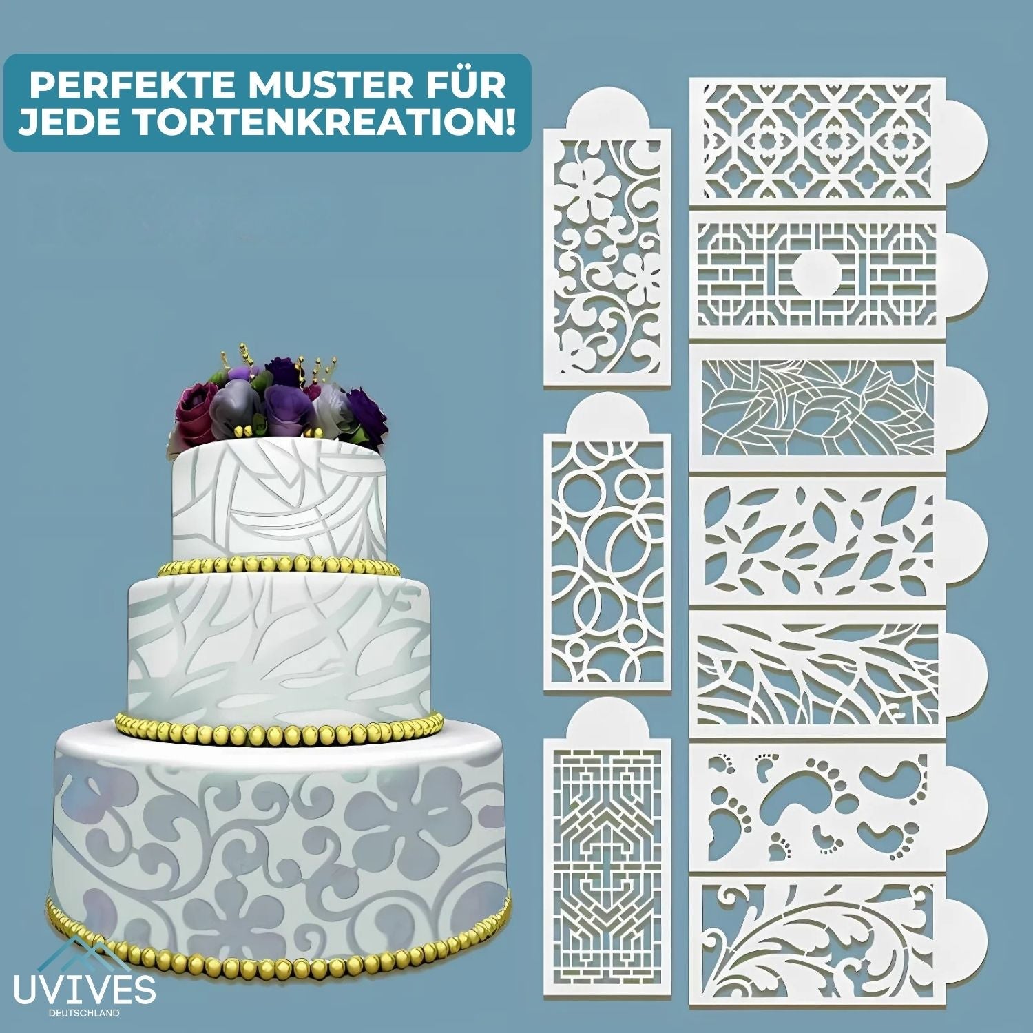 DecoLace - Forma per decorazione torta fai-da-te in pizzo