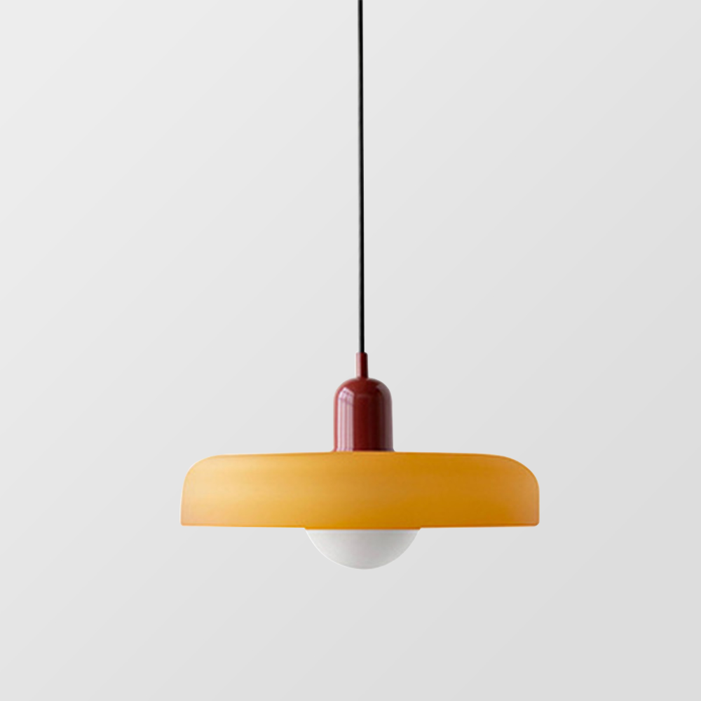 Liora Bauhaus Lampadario in Vetro con Regolazione dell'Altezza