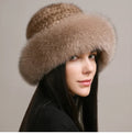 Cappello in Pelliccia di Visone Vellara per Calore Invernale e Lusso Quotidiano