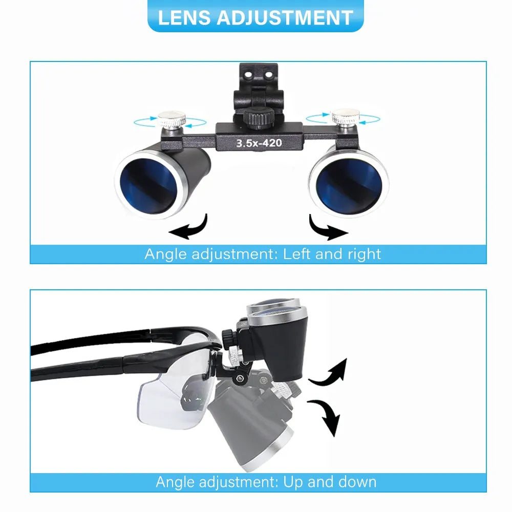 OrionView LED Binocular Loupes, ingrandimento 2.5X–3.5X