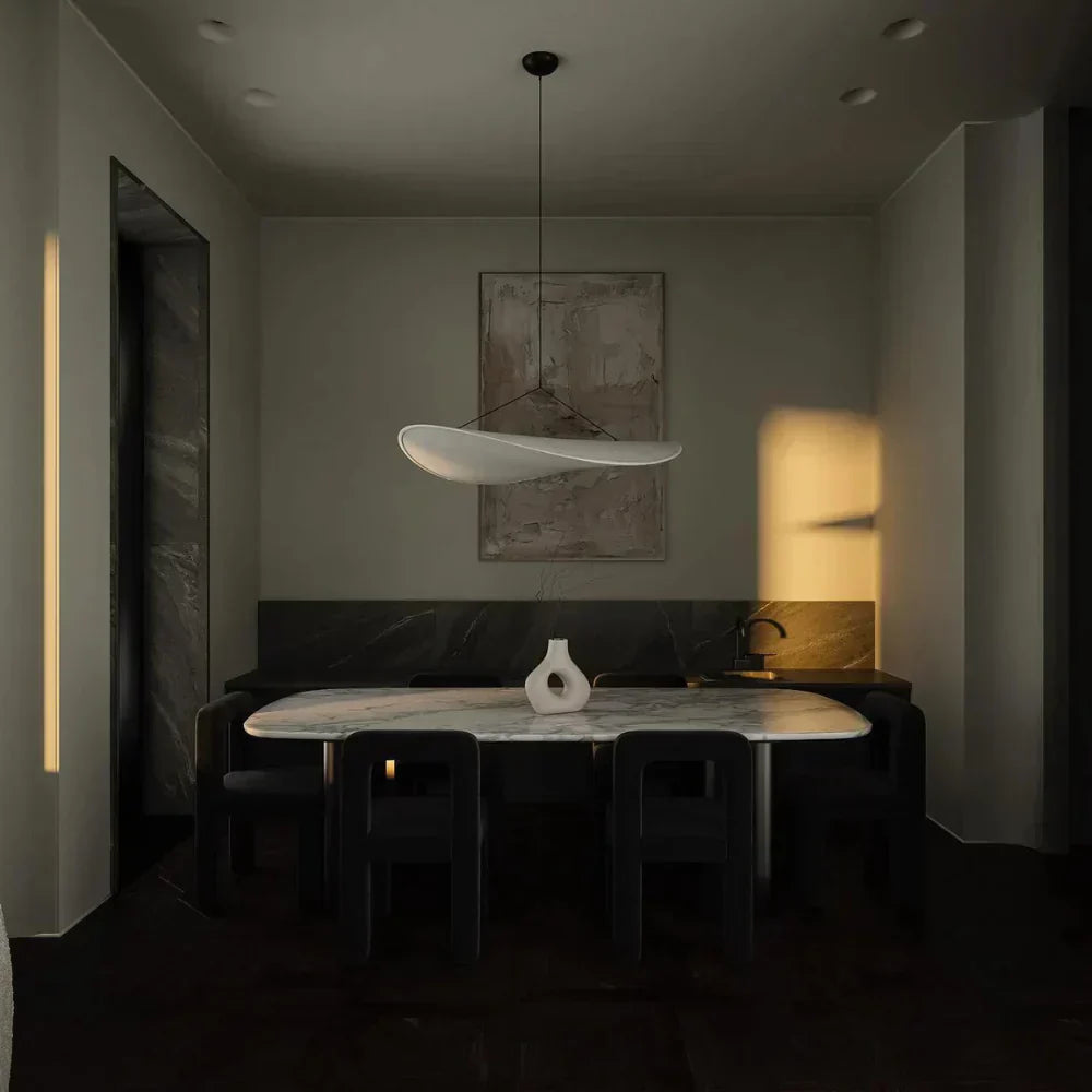 Lampada Artigianale SilkWave con Illuminazione a Patatine