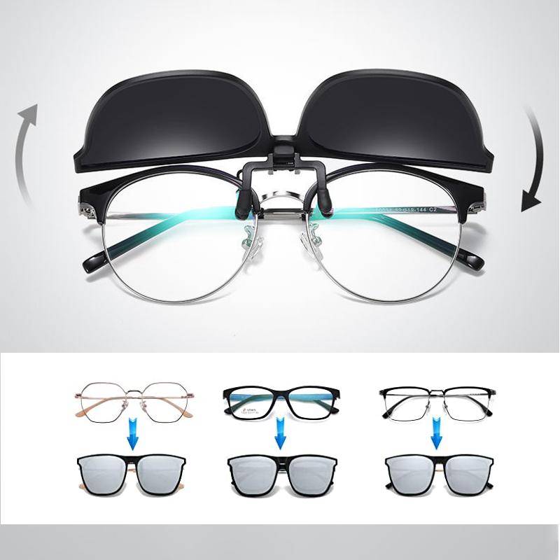 Nuovi occhiali da sole clip-on polarizzati flip-up