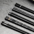 DineLux – Set di Bacchette da Tavola Lussuoso con Design Raffinati (5 Paia)