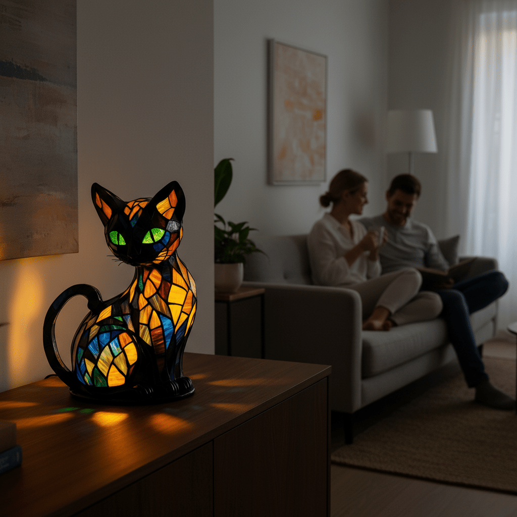 FELILUX – Lampada notturna LED per gatti giocosa con luce ambiente delicata