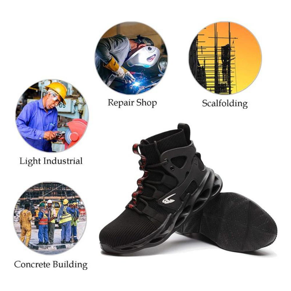 Scarpe da lavoro leggere e traspiranti con punta in acciaio