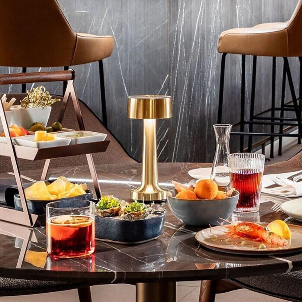 Elegante Lampada da Tavolo LED – Senza Fili, Dimmerabile e Ricaricabile