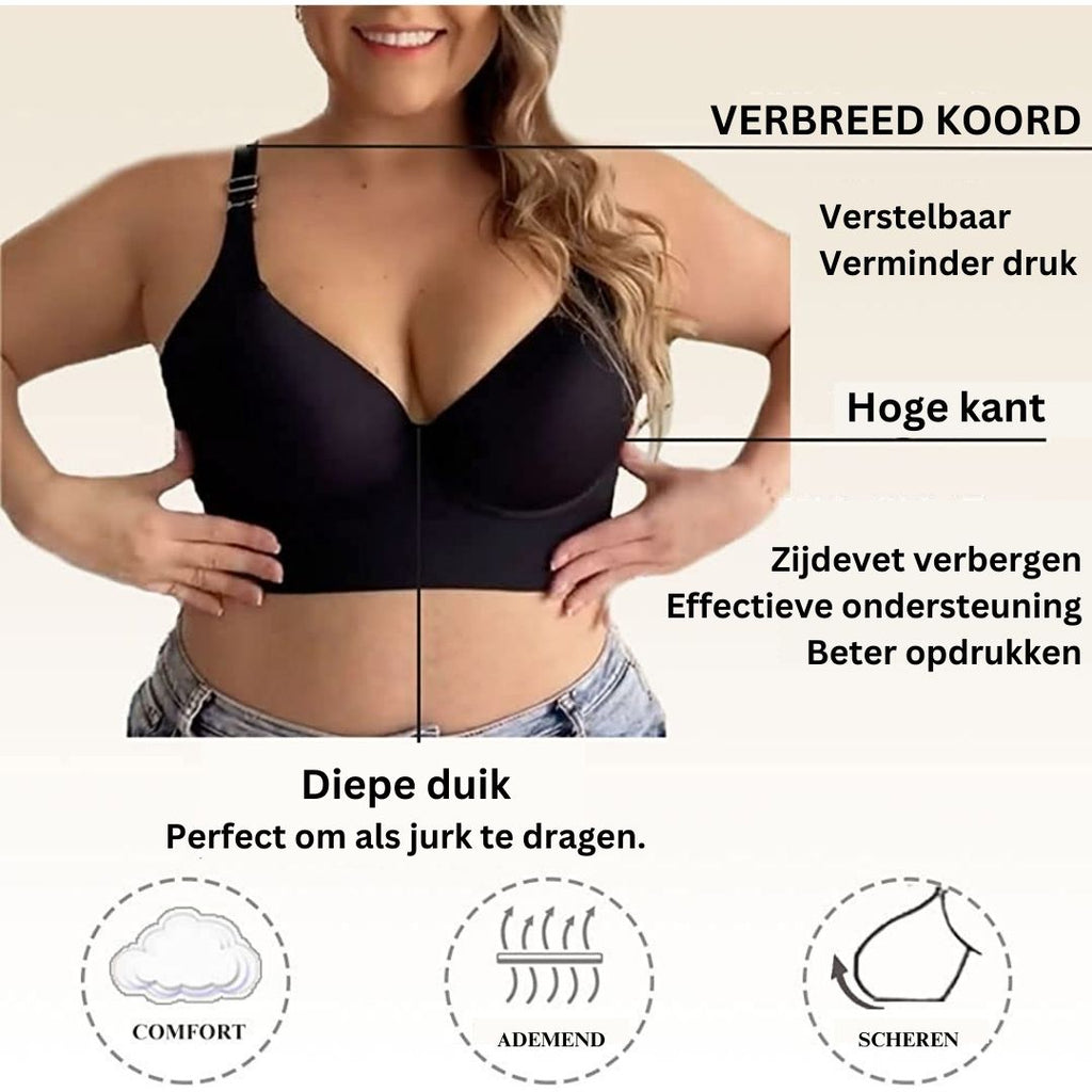 CurvEase | Reggiseno Push-Up a Coppa Profonda