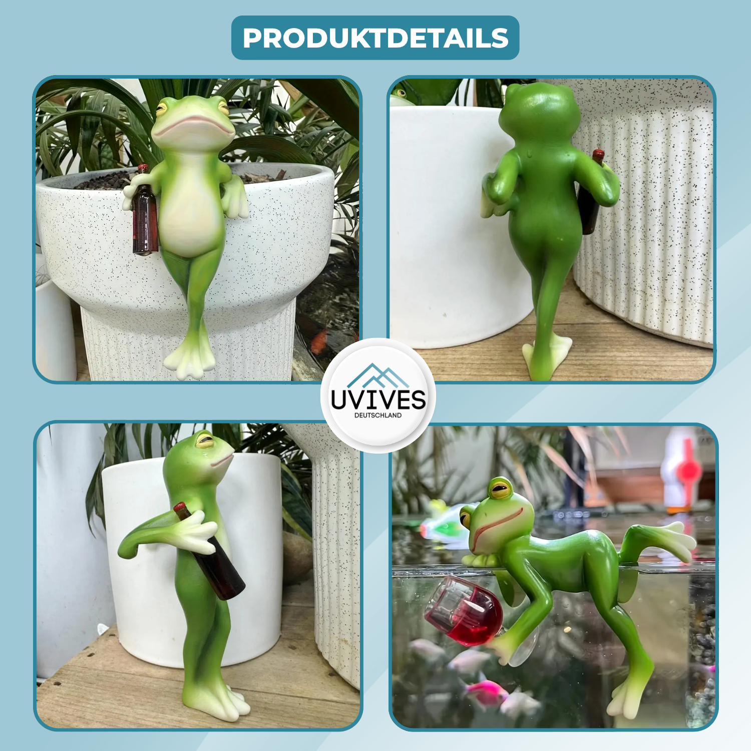 FrogWhimsy – La decorazione vivace per vasi e giardini