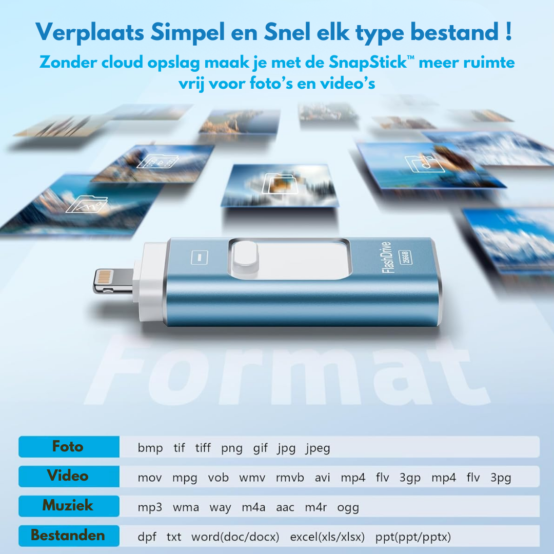 SnapVault 4-in-1 backupstick | Dal telefono direttamente al tuo USB