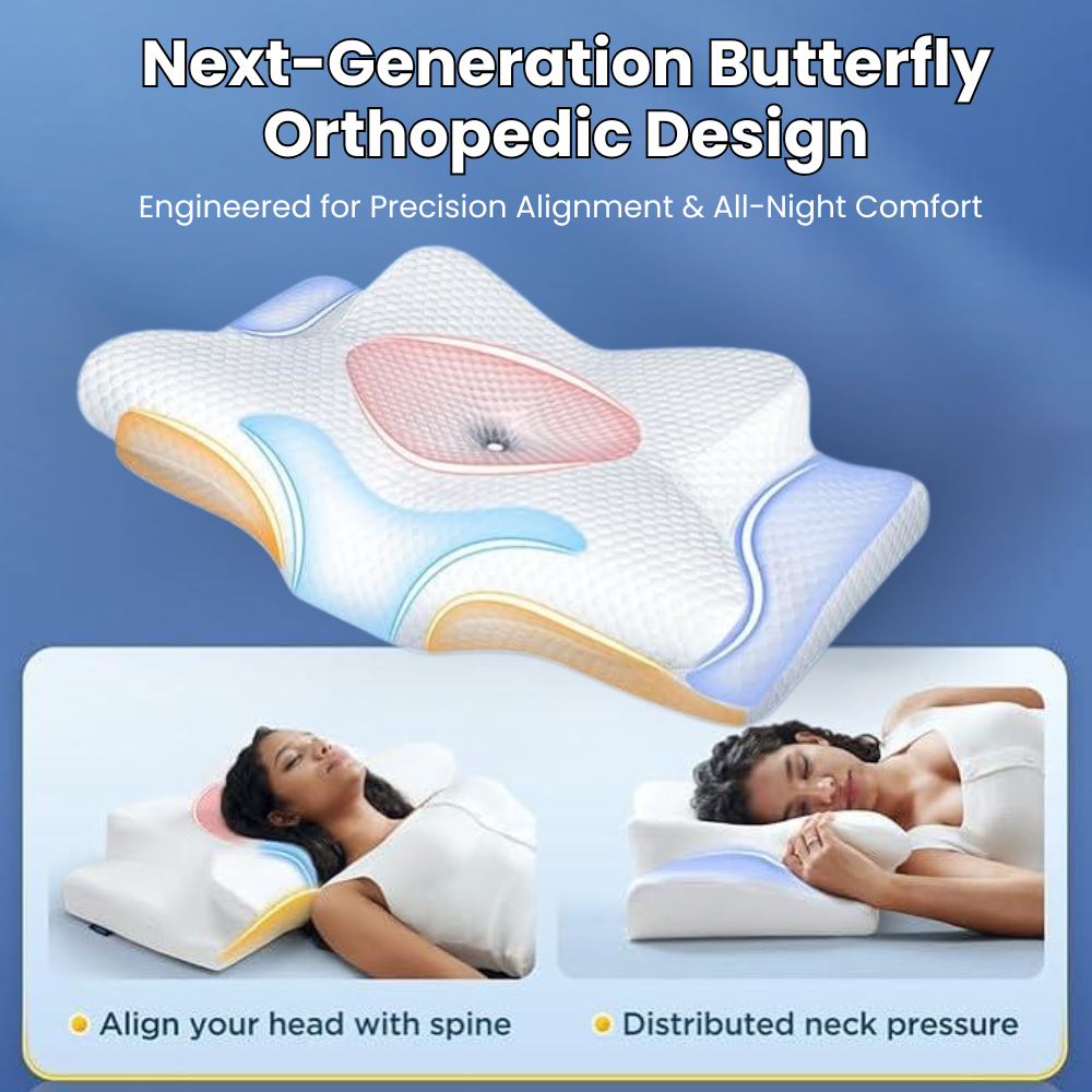 Cuscino Anti-Snoring | Supporto Ergonomico per Collo e Testa | Bianco