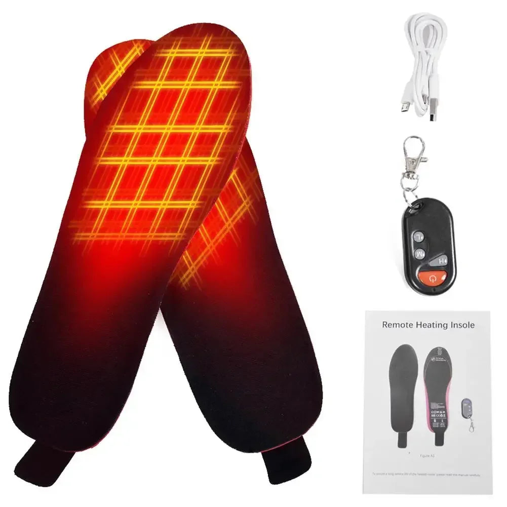 Sole riscaldabili WarmStep Pro | Ricaricabili con telecomando | 3 livelli di riscaldamento regolabili | Tagliabili | Scaldapiedi elettrici per uso all'aperto e invernale