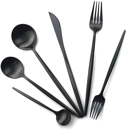 Set di Posate Minimalista – Set in Acciaio Inossidabile da 36 Pezzi per Ogni Occasione