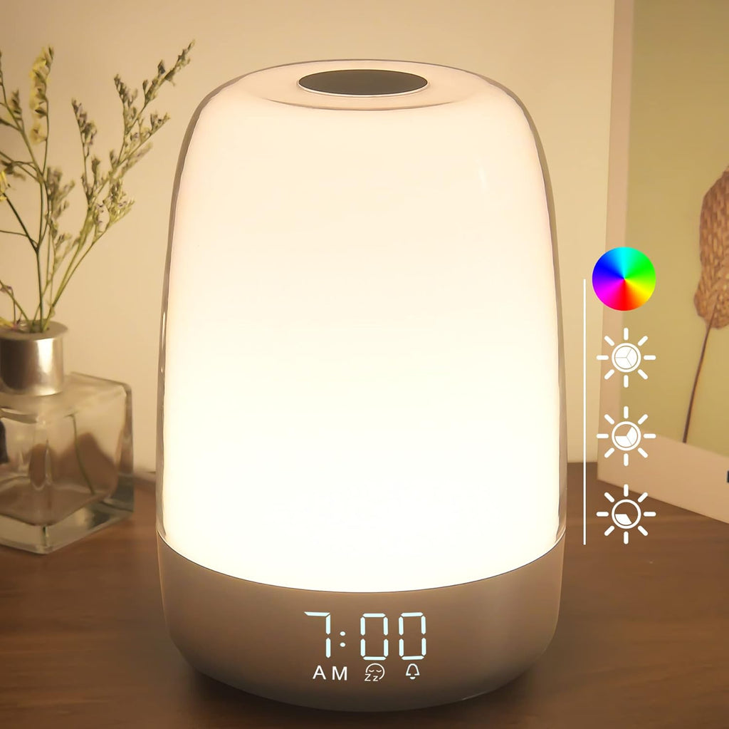 Aurora Wake-Up Light | Al sorgere e tramontare del sole | Ricaricabile USB-C