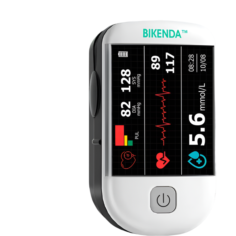 VitalCheck Pulsoximetro – Misuratore di ossigeno e battito cardiaco compatto con schermo OLED