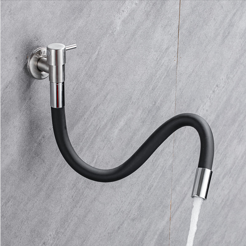 Brehn | Rubinetto da bagno contemporaneo a parete con maniglie a leva in acciaio inossidabile