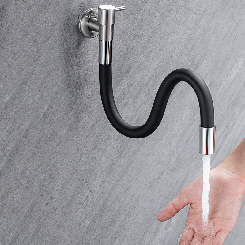 Brehn | Rubinetto da bagno contemporaneo a parete con maniglie a leva in acciaio inossidabile