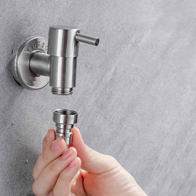 Brehn | Rubinetto da bagno contemporaneo a parete con maniglie a leva in acciaio inossidabile