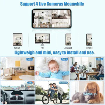 Mini telecamera magnetica wireless con audio e video in diretta