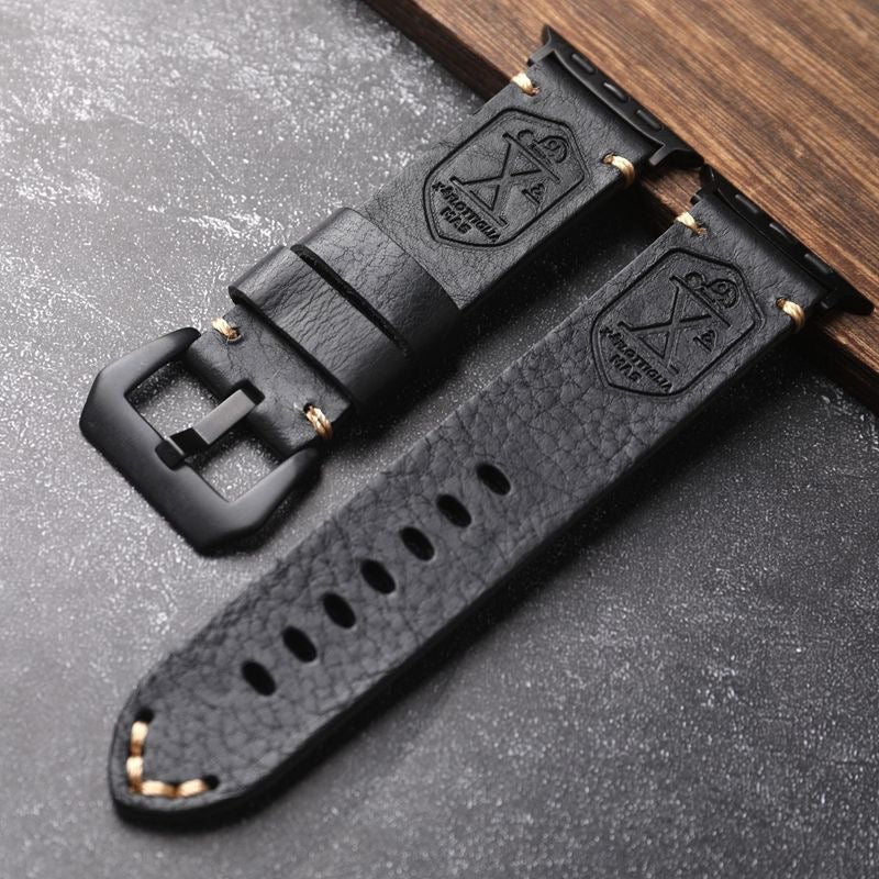 Cinturino Apple Watch in Pelle Vintage Fatto a Mano