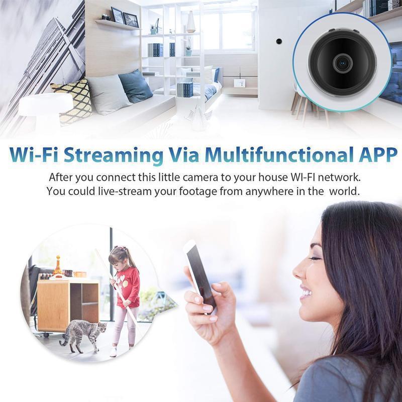 1080p Telecamera Mini WiFi Magnetica per Camper - Telecamera di Retromarcia