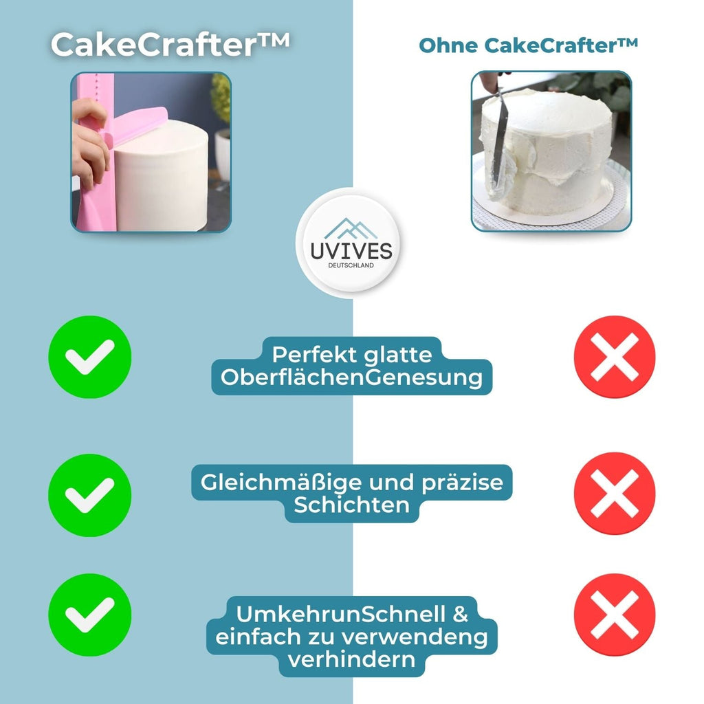 CakeCrafter - Spatola e Lisciatore per Torte Regolabile