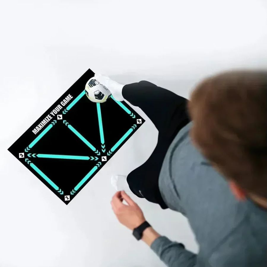 Tappetino da Allenamento Professionale per Calcio per Pratica a Casa con Video di Esercizi
