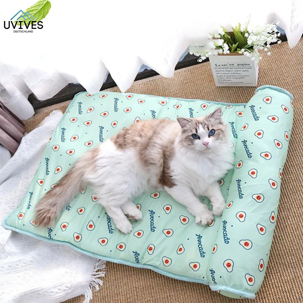CoolPetty - Materassino refrigerante in seta di ghiaccio per cani e gatti