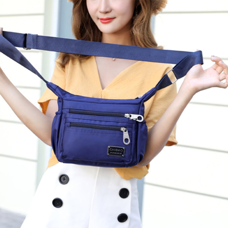 Borsa a tracolla versatile in tessuto nylon