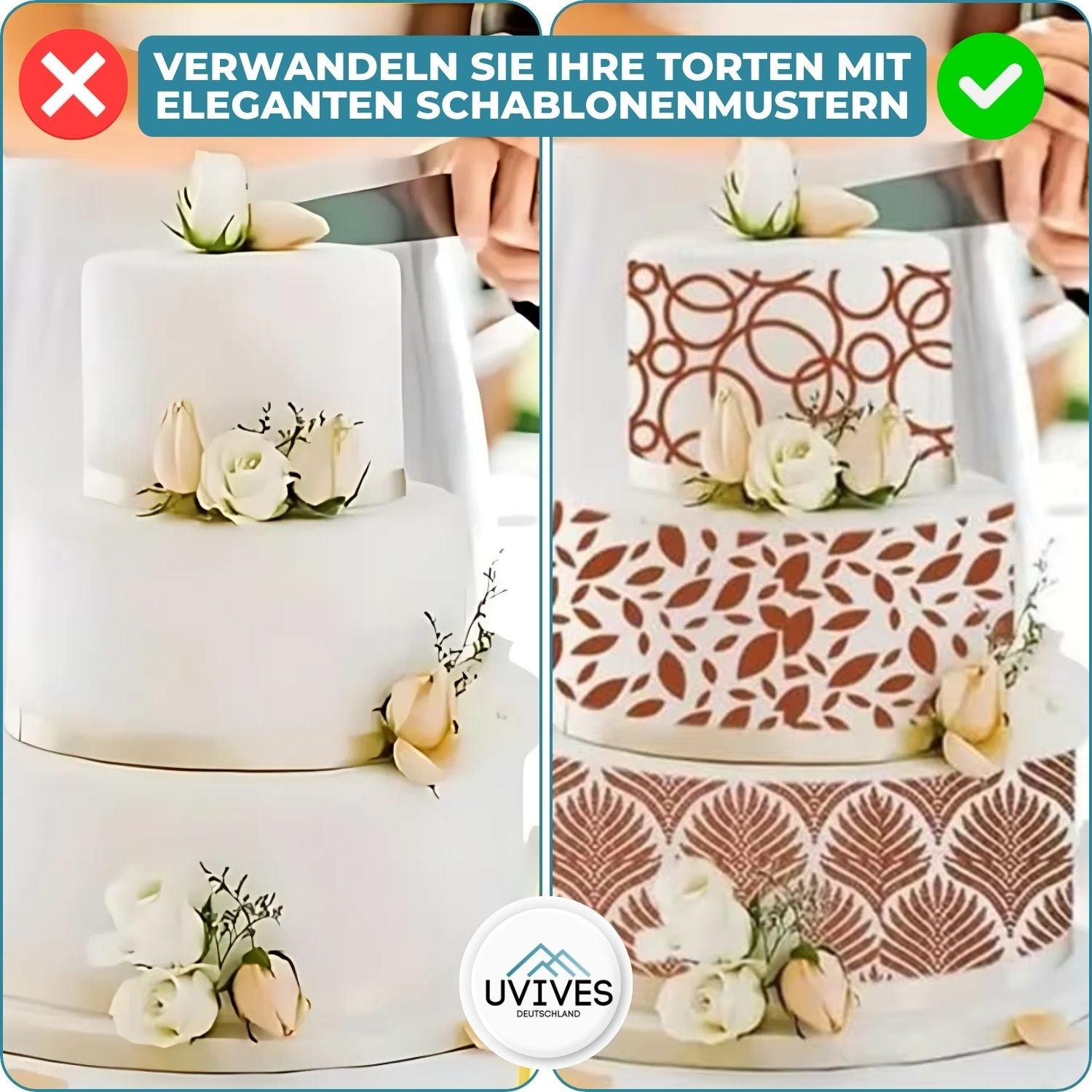DecoLace - Forma per decorazione torta fai-da-te in pizzo