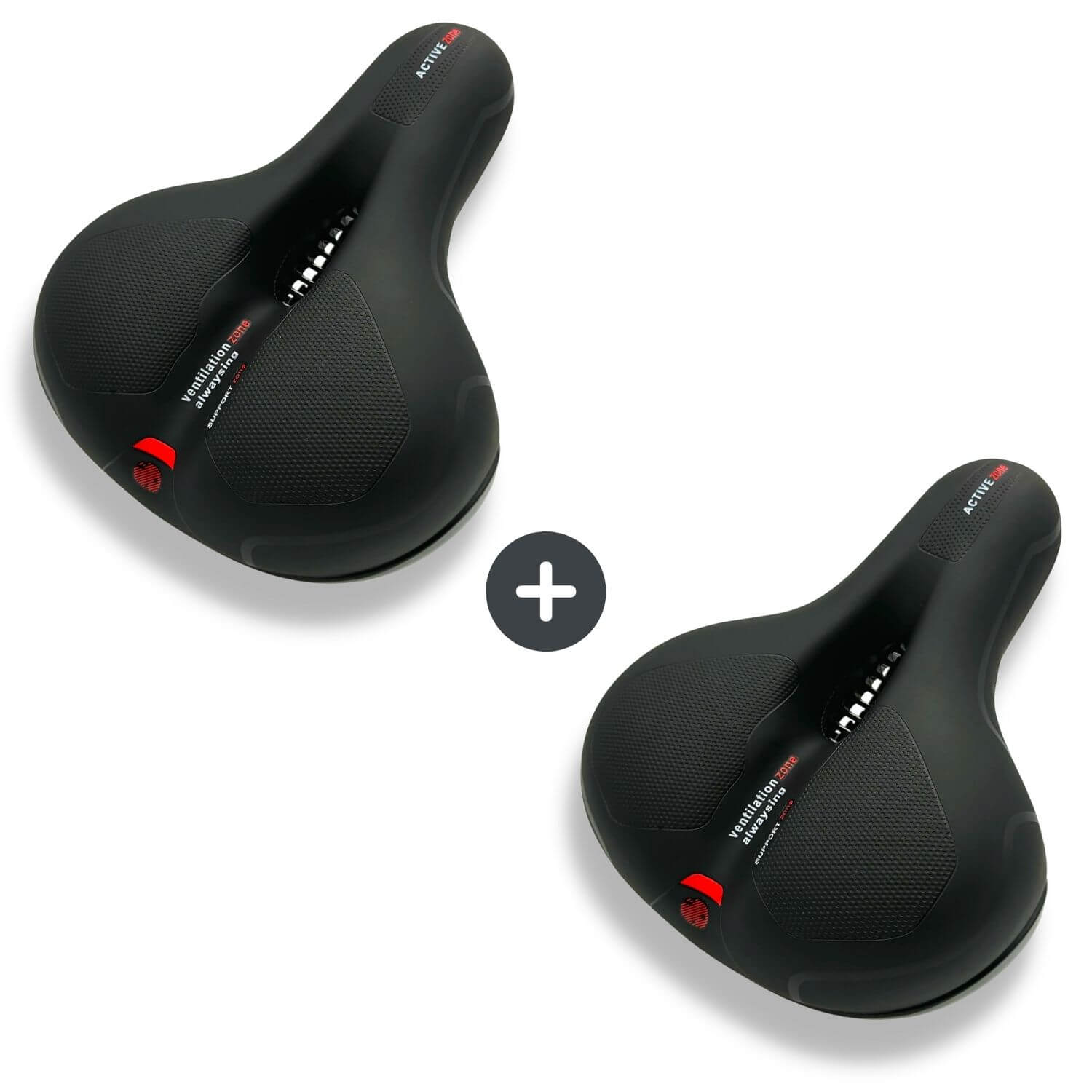 Sandsberg | Sella per Bicicletta CloudComfort Pro | Schiuma Memory che Allevia la Pressione | Nero