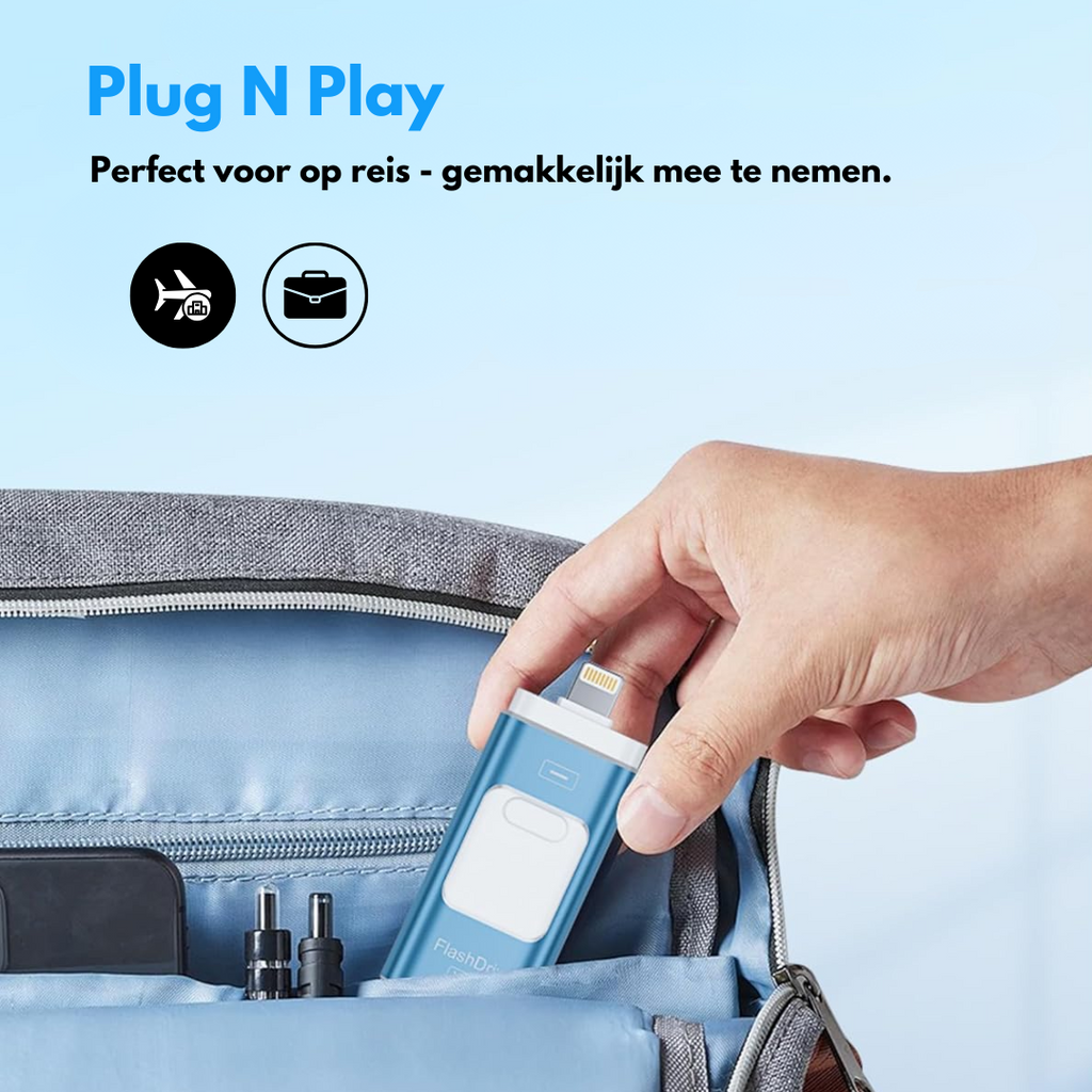 SnapVault 4-in-1 backupstick | Da telefono direttamente al tuo USB