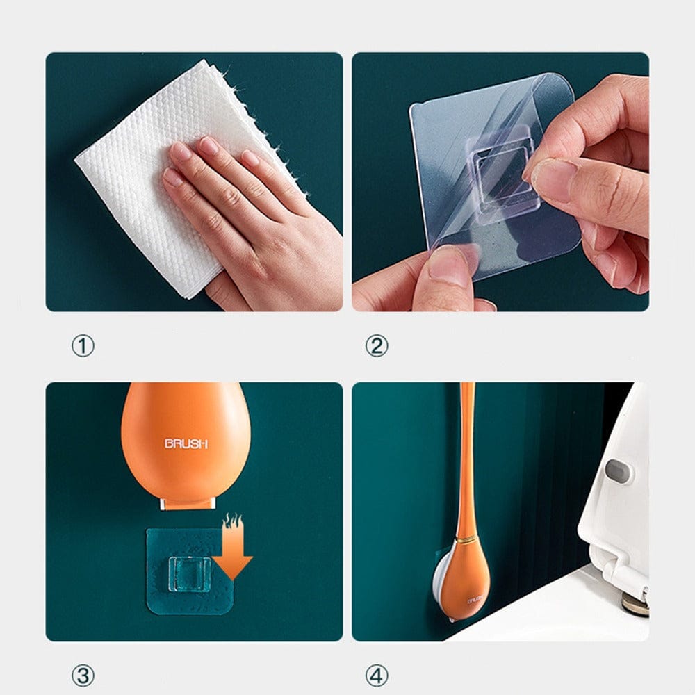 Spazzola per WC in silicone flessibile moderna