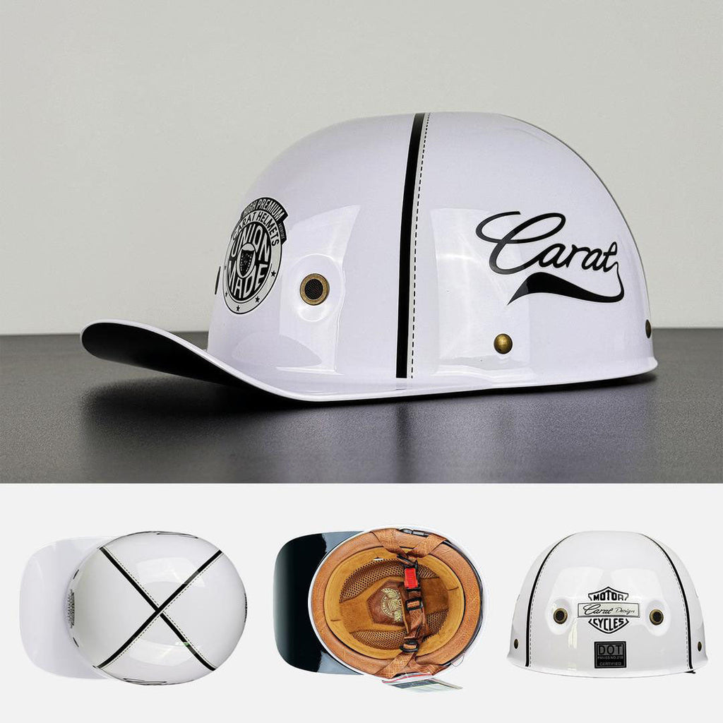 Casco Moto Stile Cappellino da Baseball Certificato DOT ed ECE