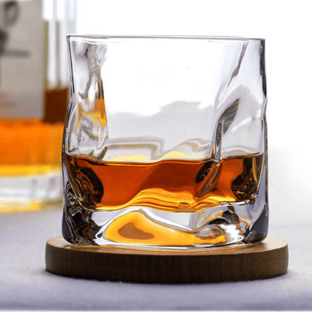 Astra Kiriko Bicchiere da Whisky con Motivo Pieghettato di Edo Craft Artisan