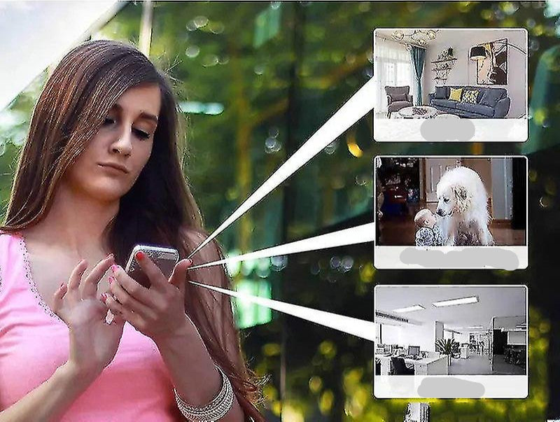 LumaCam 5G Telecamera Wireless 1080P Installazione Senza Trapano Con Monitoraggio App WiFi Visione Notturna