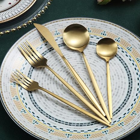 Posate minimaliste in acciaio inossidabile – Eleganza in un design semplice