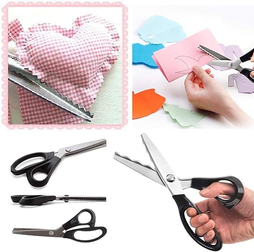 SilkySnipper Forbice Professionale | Denti Triangolari | Precisa & Affilata | Per Tessuto, Carta & Lavoretti