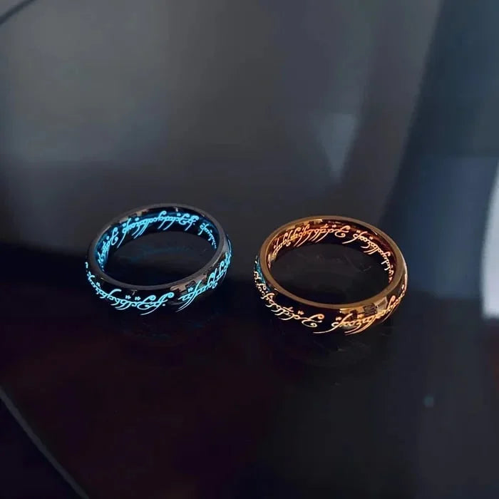 Sandsberg | Anello Luminoso | Scrittura Elfica Luminescente | Vari Colori